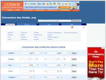 Tablet Screenshot of conversiondesunites.com